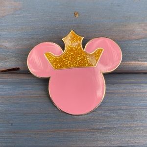 Disney Princess Pink Mickey Head Trading Pin 👑